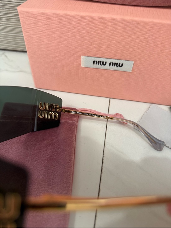 Miu Miu SMU 54YS Gold/Black Women’s Sunglasses